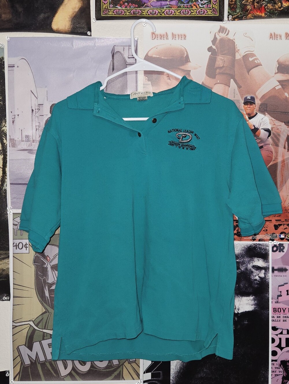 Arizona Diamondbacks 1999 MLB Division Champions Vintage Antigua Polo